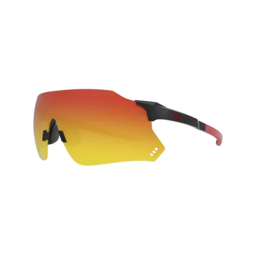 Óculos HB Quad X 2.0 – Matte Black/ Red Chrome